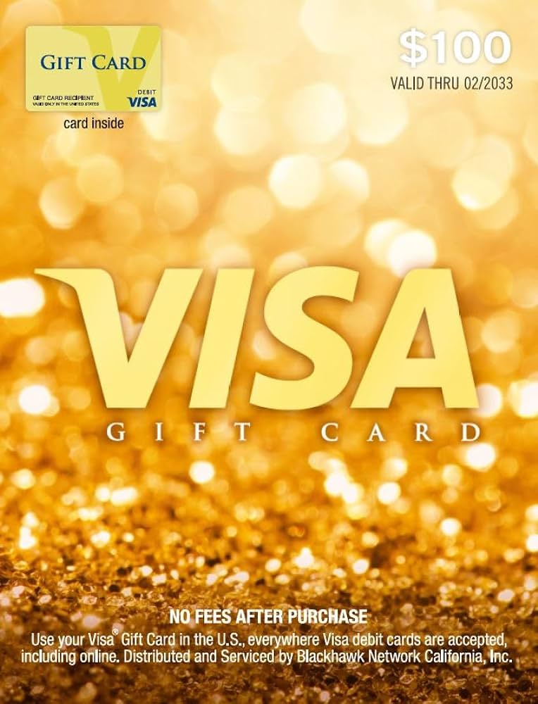 Visa Gift Card $100 US