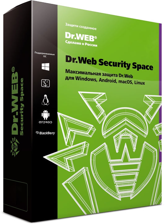 Dr.Web Security Space Key (1 Year / 1 PC + 1 Mobile Android Device)